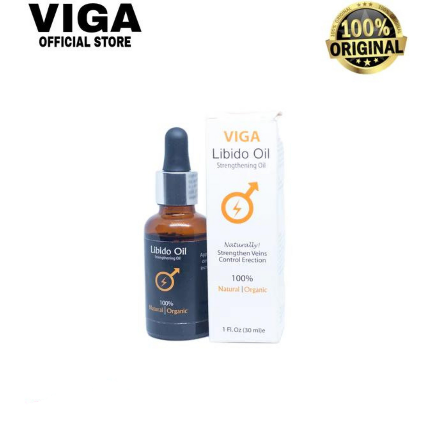 Naturally Organic Viga Libido Strengthening Oil For Men.