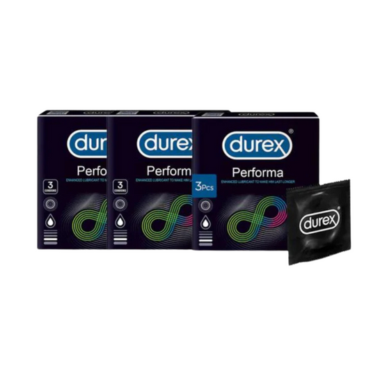 Bundle - Pack of 3 Durex - Condoms 3S Performa.