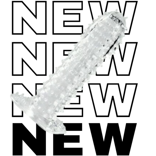 Reusable Crystal Dotted Condom Sleeve (High Quality) Washable.