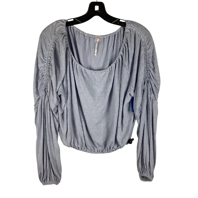 Top Long Sleeve By Free People In Blue, Size: Xs