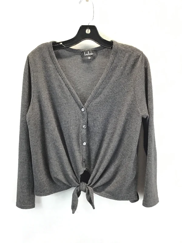 Top Long Sleeve By Lulus In Grey, Size: Xs