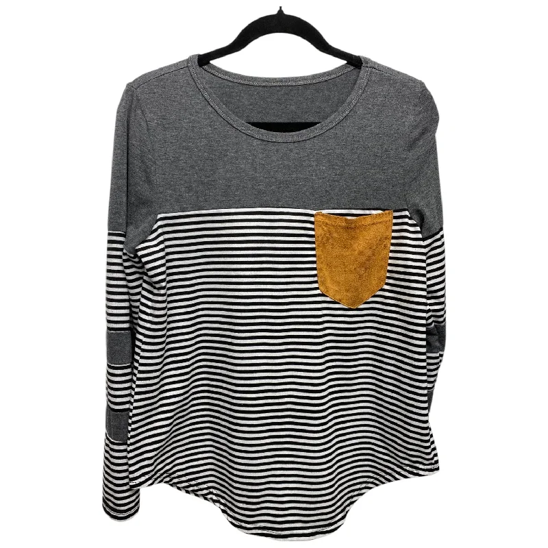 Top Long Sleeve By Clothes Mentor In Striped Pattern, Size: S