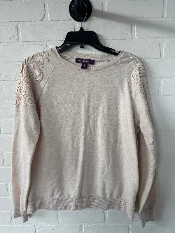 Top Long Sleeve By Gloria Vanderbilt In Tan, Size: S