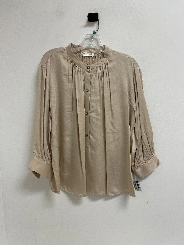 Top Long Sleeve By Cma In Cream, Size: L