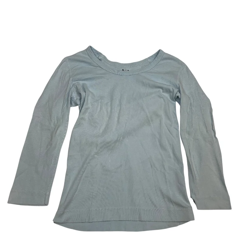 Top 3/4 Sleeve Basic By Three Dots In Blue, Size: M