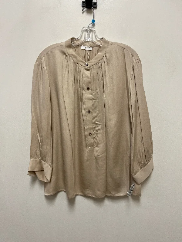 Top Long Sleeve By Cma In Cream, Size: Xl