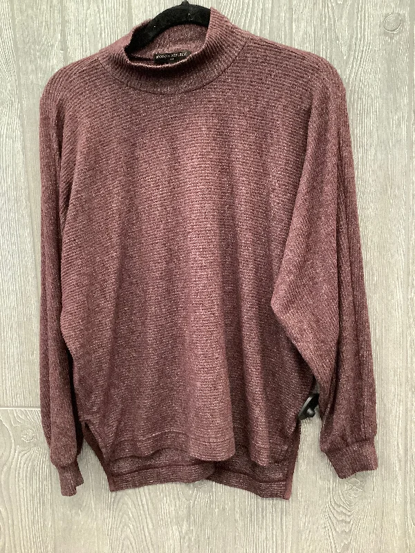 Top Long Sleeve By Banana Republic In Purple, Size: Xs