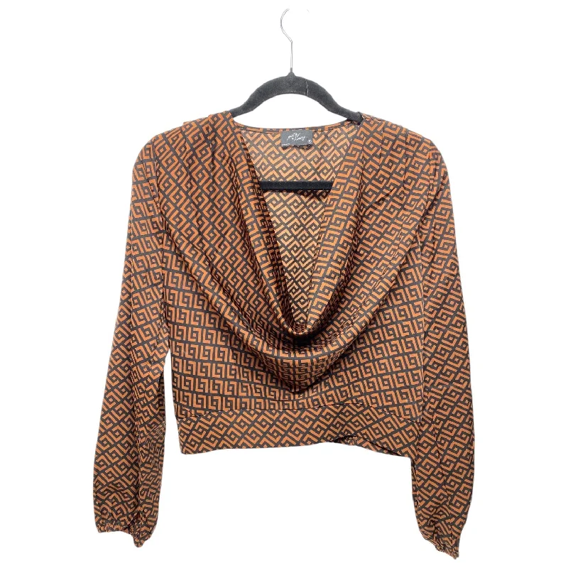 Top Long Sleeve By Clothes Mentor In Black & Brown, Size: S