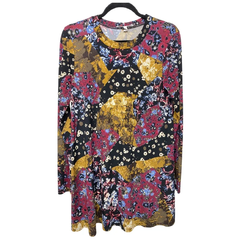 Tunic Long Sleeve By Bcbgeneration In Floral Print, Size: S