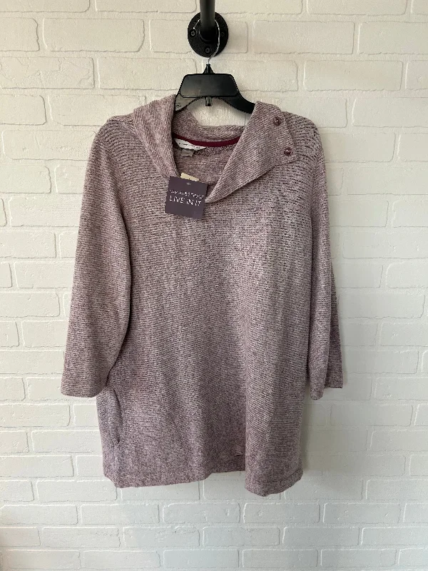 Tunic Long Sleeve By Christopher And Banks In Pink, Size: Xl