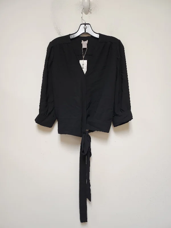 Top Long Sleeve By Chicos In Black, Size: Xs