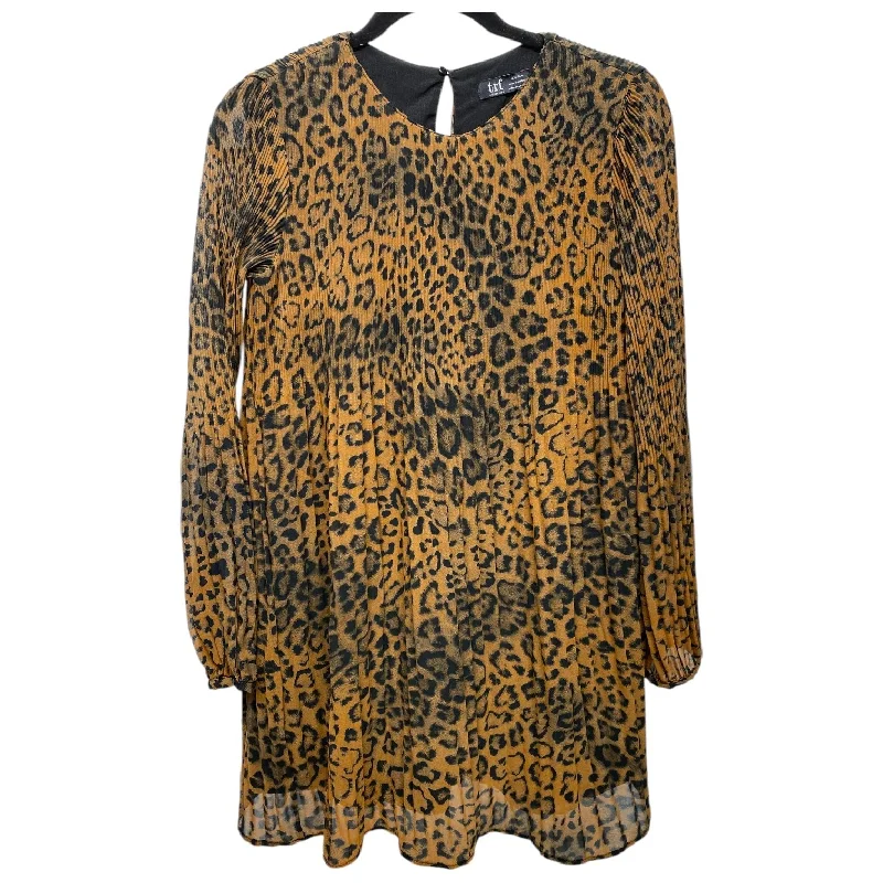 Tunic Long Sleeve By Zara In Animal Print, Size: S