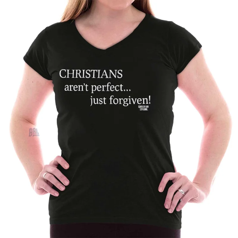 Christians Junior Fit V-Neck T Shirt