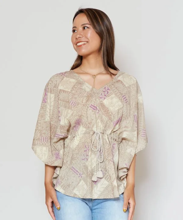 Botanical Poncho Top