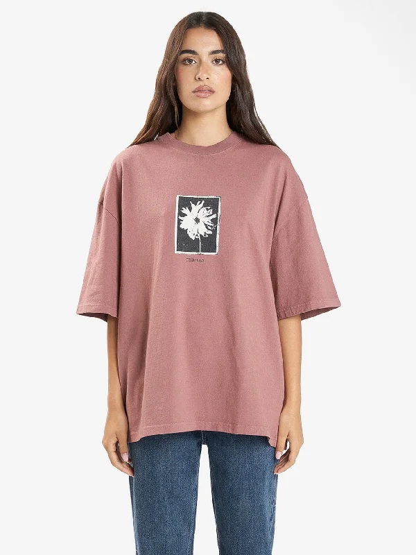 Dark Cosmos Oversized Tee - Burlwood