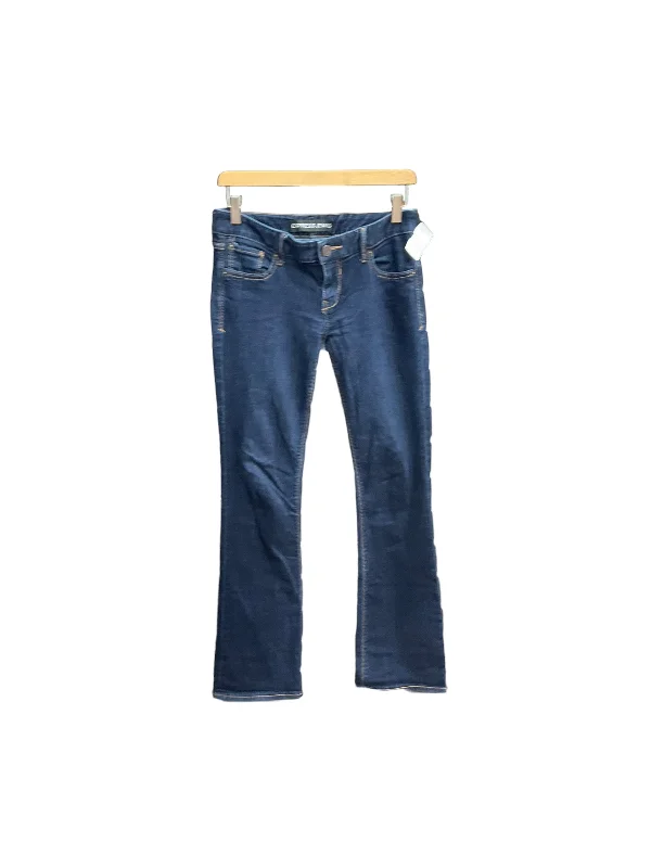 Jeans Flared By Express In Blue Denim, Size: 2