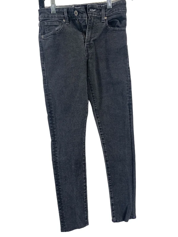 Jeans Skinny By Levis In Black Denim, Size: 24