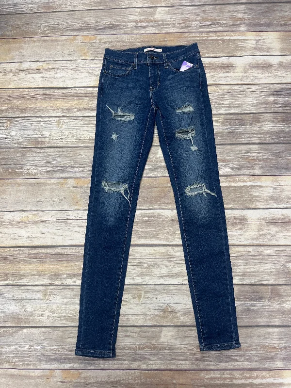 Jeans Skinny By Levis In Blue Denim, Size: 4 (27)