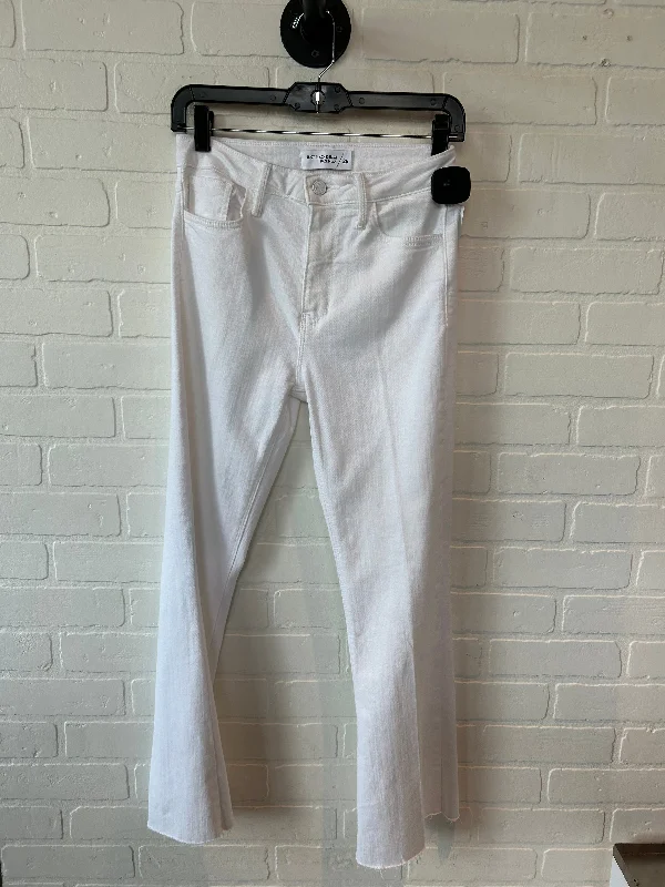 Jeans Straight By Just Black In White, Size: 2