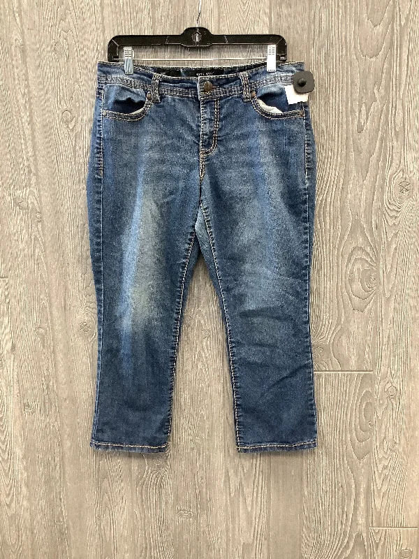 Jeans Straight By Nine West In Blue Denim, Size: 8