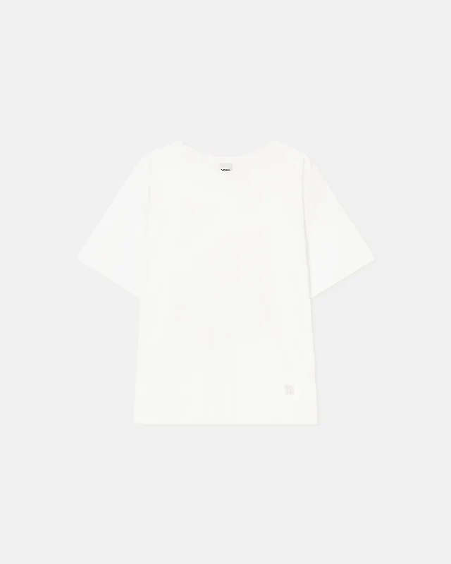 Wren - Embroidered Cotton-Jersey T-Shirt - Off White