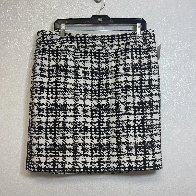 Skirt Mini & Short By Ann Taylor O In Houndstooth, Size: 14