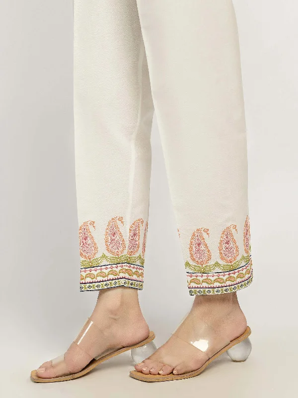 Embroidered Winter Cotton Trousers