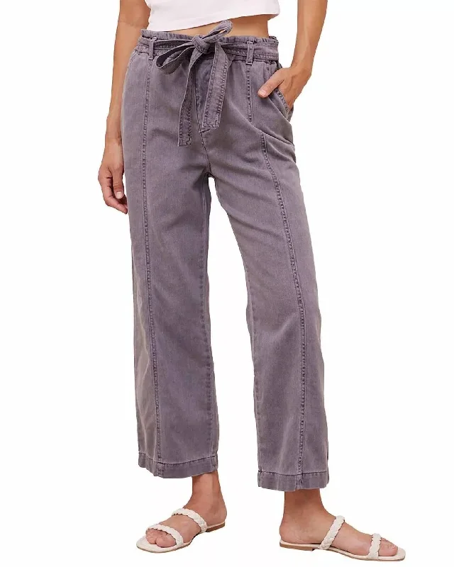 Paige Crop Pants In Washed Ash