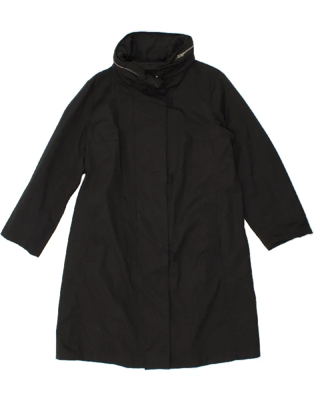 ALLEGRI Womens Overcoat IT 50 XL Black Cotton