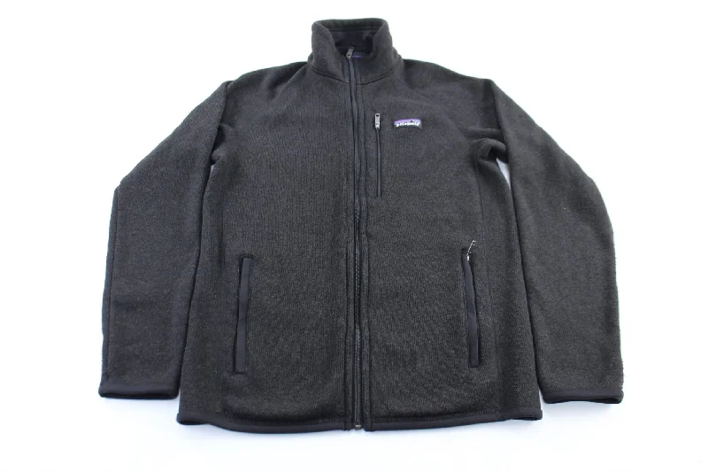 Patagonia Logo Patch Black Zip Up Jacket