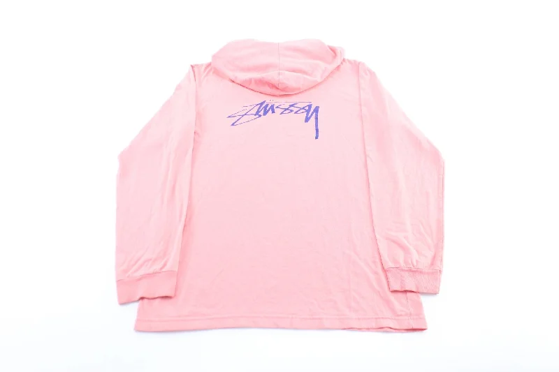 Stussy Logo Pink Lightweight Pullover