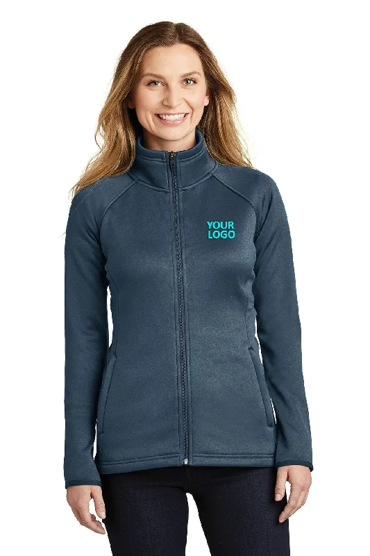 North Face Ladies Canyon Flats Stretch Fleece Jacket Urban Navy Heather