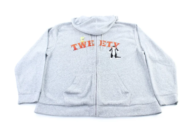 Women's 2006 Looney Tunes Embroidered Tweet Zip Up Jacket