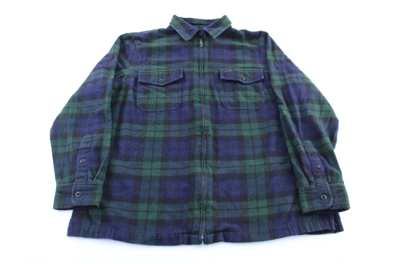 Women's Ralph Lauren Plaid Zip Up Jacket