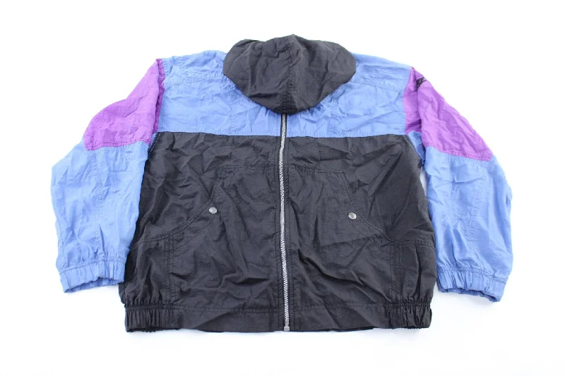 Youth Nike Logo Black, Blue, & Purple Zip Up Jacket