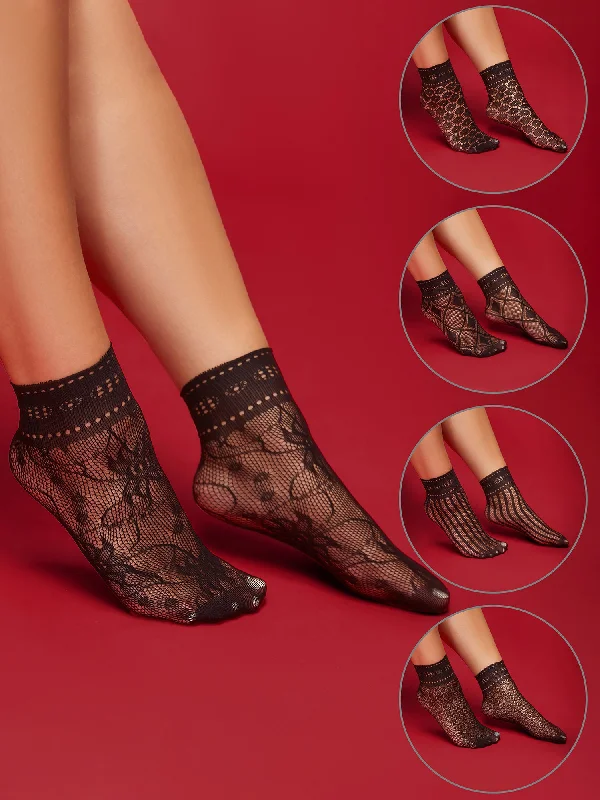 Sheer Mesh Sock Set