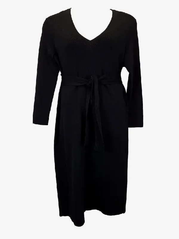 COS Sleek Fitted Knit Midi Dress Size M