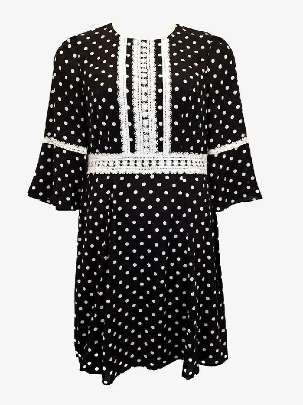 Review Retro Flair Dotted Midi Dress Size 12