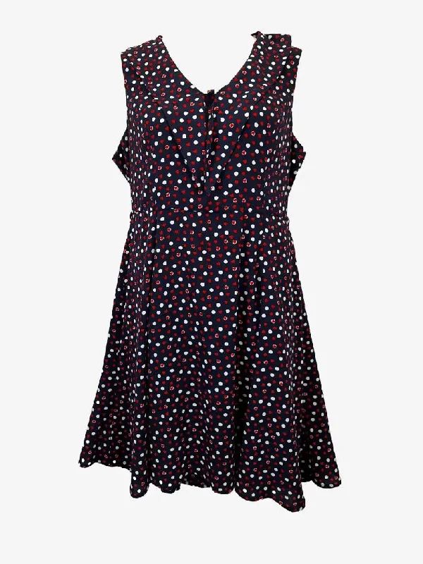 Review Speckled Pussybow Midi Dress Size 16