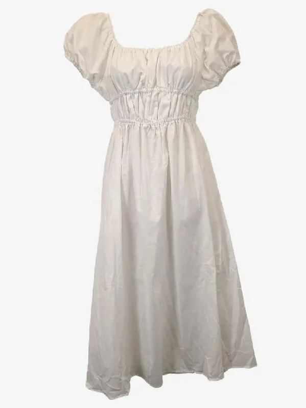 SNDYS Free-Spirited Linen Midi Dress Size M