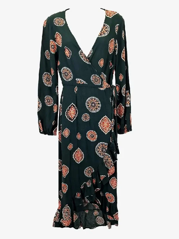 Tigerlily Free-Spirited Printed Midi Dress Size 8