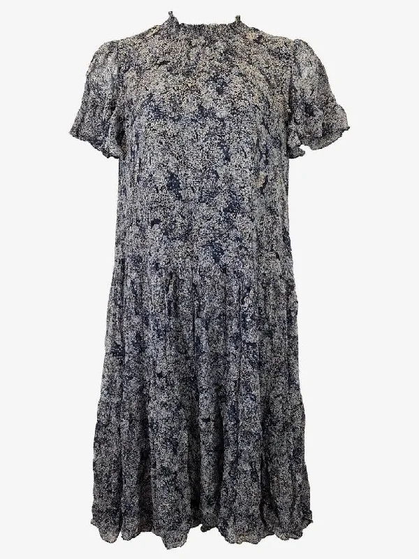 Witchery High Neck Lush Tea Midi Dress Size 12