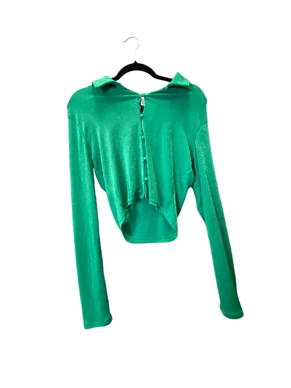 Blouse Long Sleeve By Divided In Green, Size: L