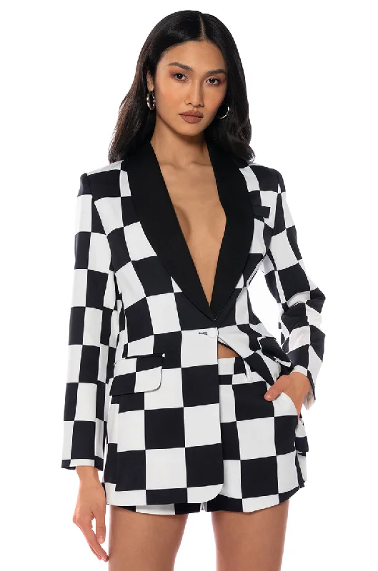 CHECKMATE FITTED BLAZER