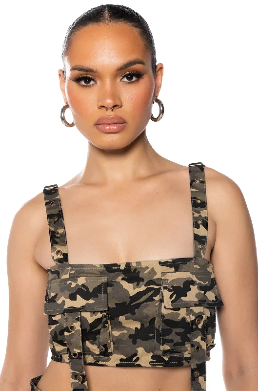 TAYLOR CAMO BRALETTE