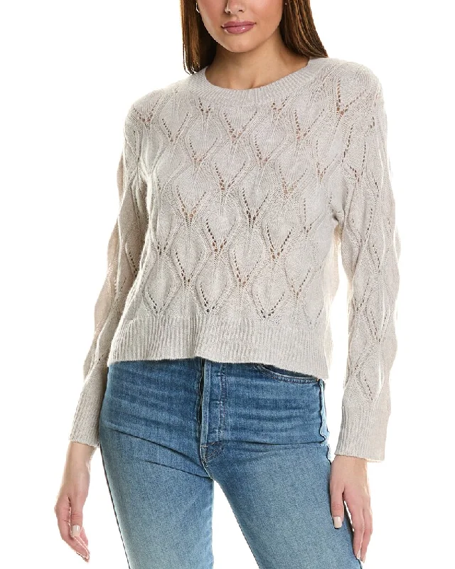 Autumn Cashmere Pointelle Cashmere Sweater