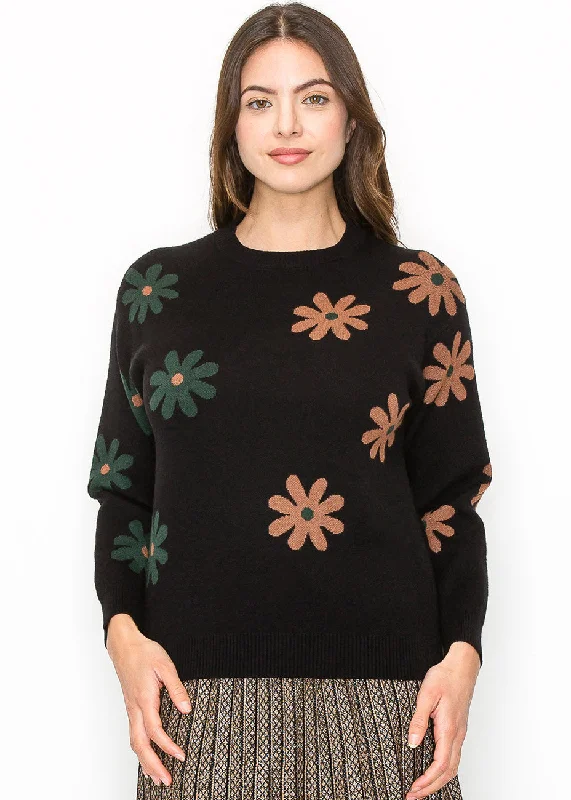 Garden Blooms Knit Pullover