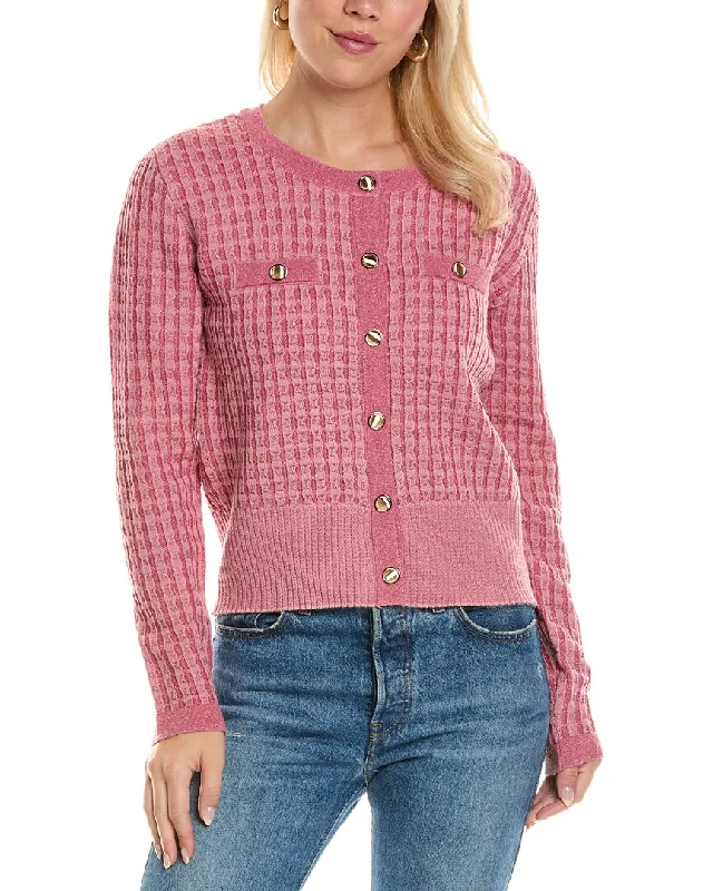 Joseph A. Waffle Stitch Cardigan